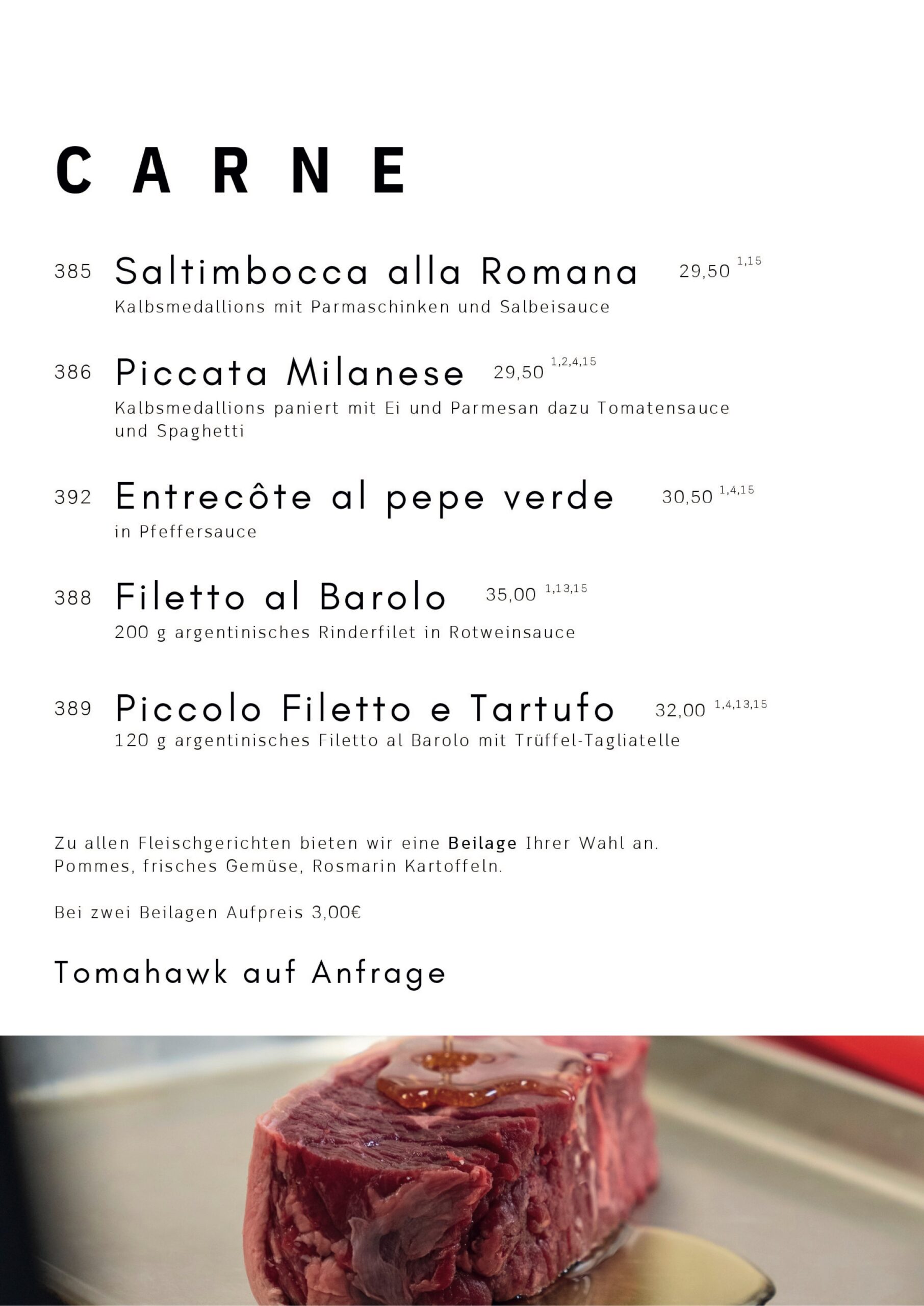 Italienische Fleischgerichte und Rinderfilet in Wiesloch. Restaurant Wiesloch, Italiener Walldorf, Italiener Nussloch