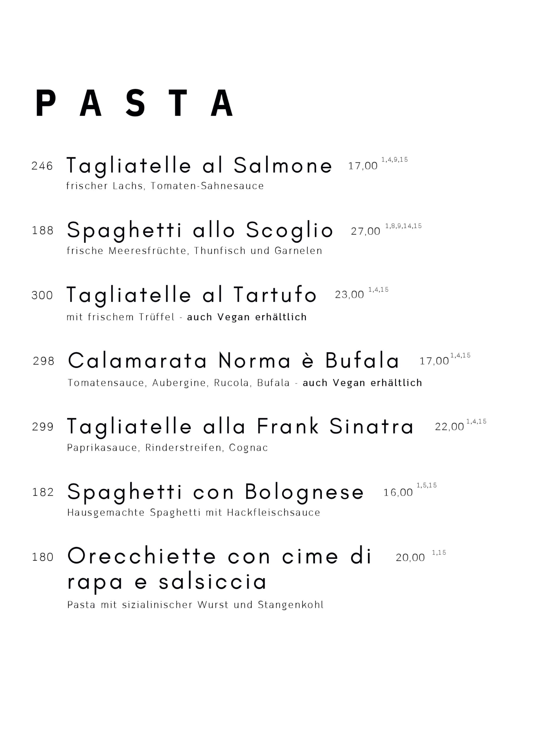 Italienische Pasta und hausgemachte Nudelgerichte in der Trattoria Wiesloch. Restaurant Wiesloch, Italiener Walldorf, Italiener Nussloch